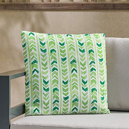 Christopher Knight Home Yetta Outdoor Pillow Cover, Green