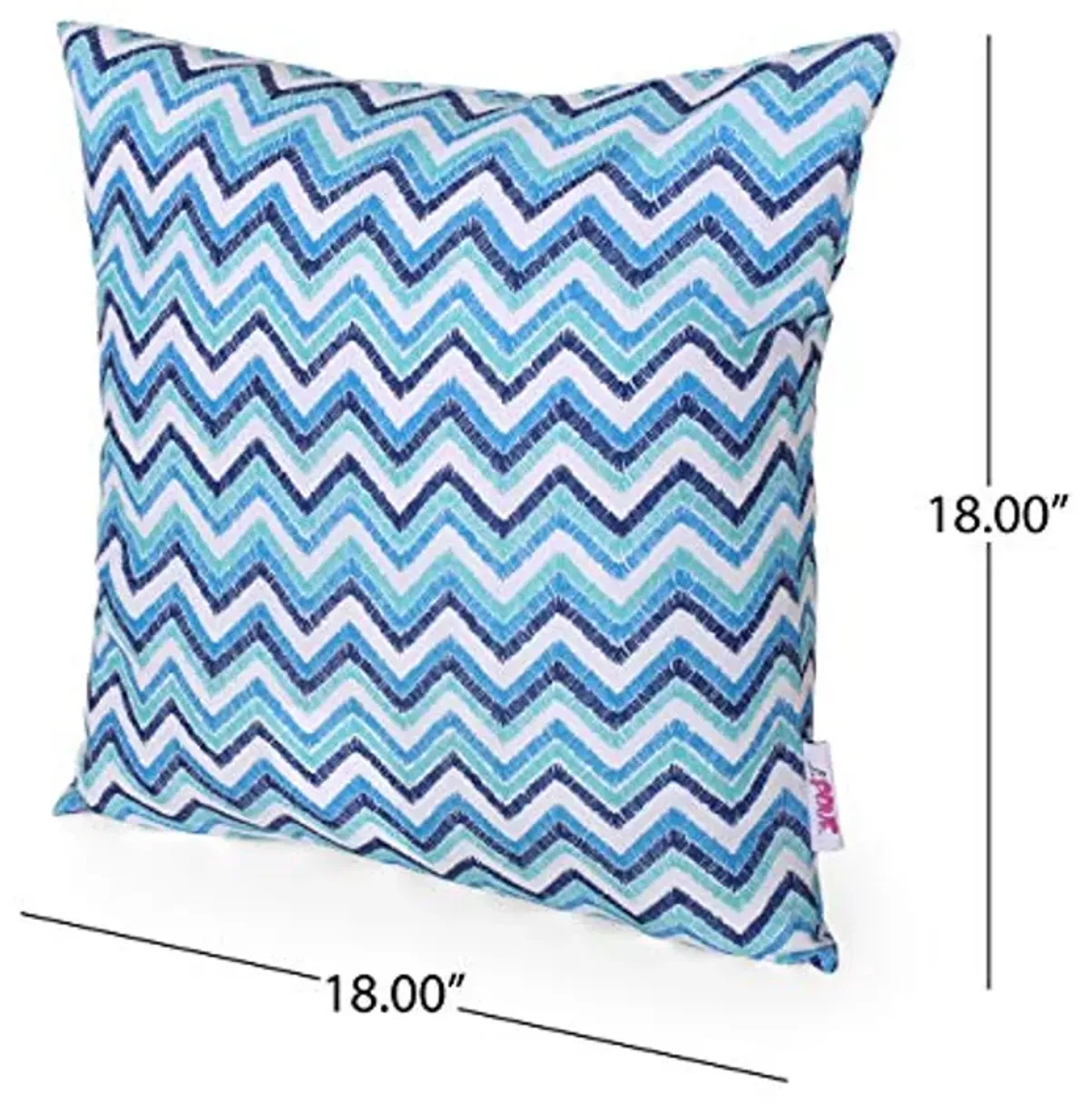 Christopher Knight Home Viola Outdoor Pillow Cover, Blue