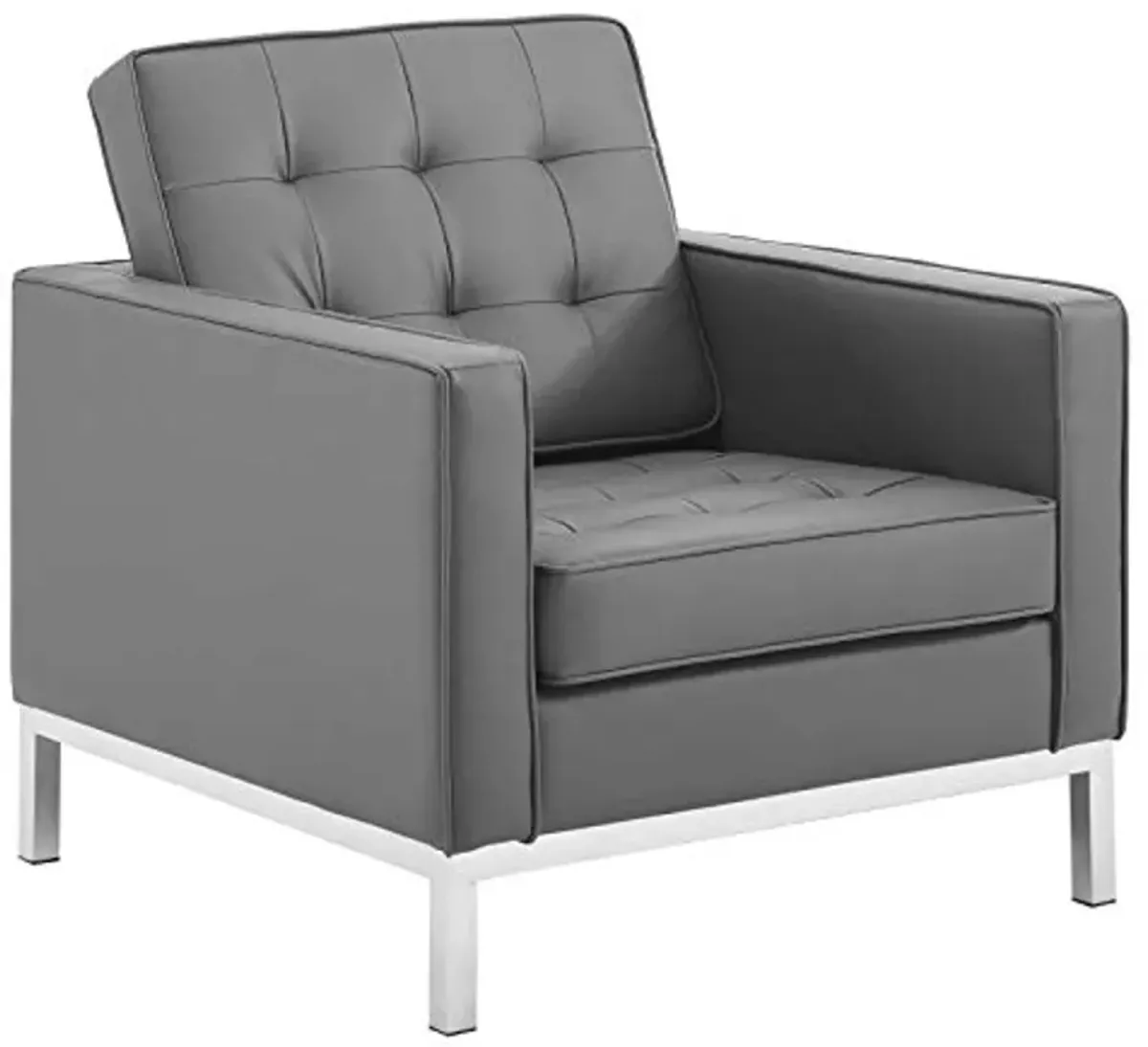 Modway Loft living-room-furniture-sets, Silver Gray