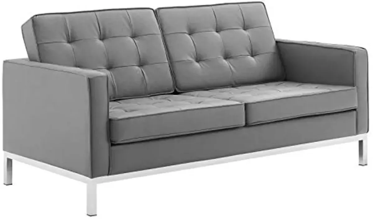 Modway Loft living-room-furniture-sets, Silver Gray