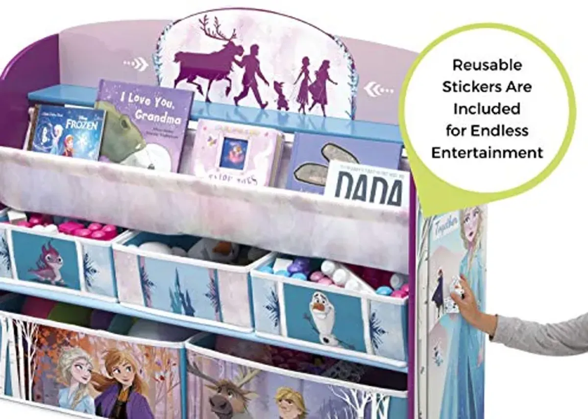 Delta Children Deluxe Toy and Book Organizer, Disney Frozen II