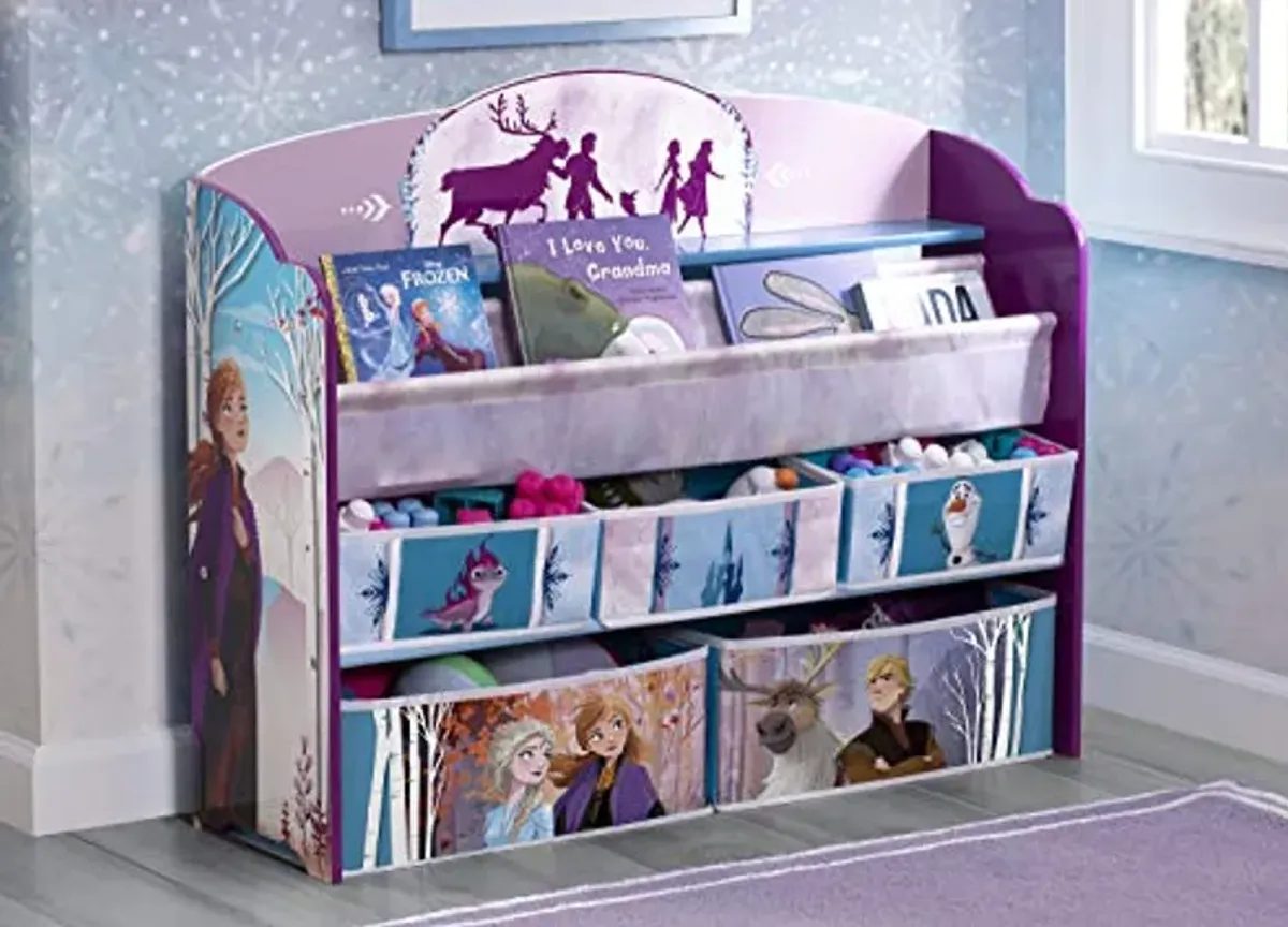 Delta Children Deluxe Toy and Book Organizer, Disney Frozen II