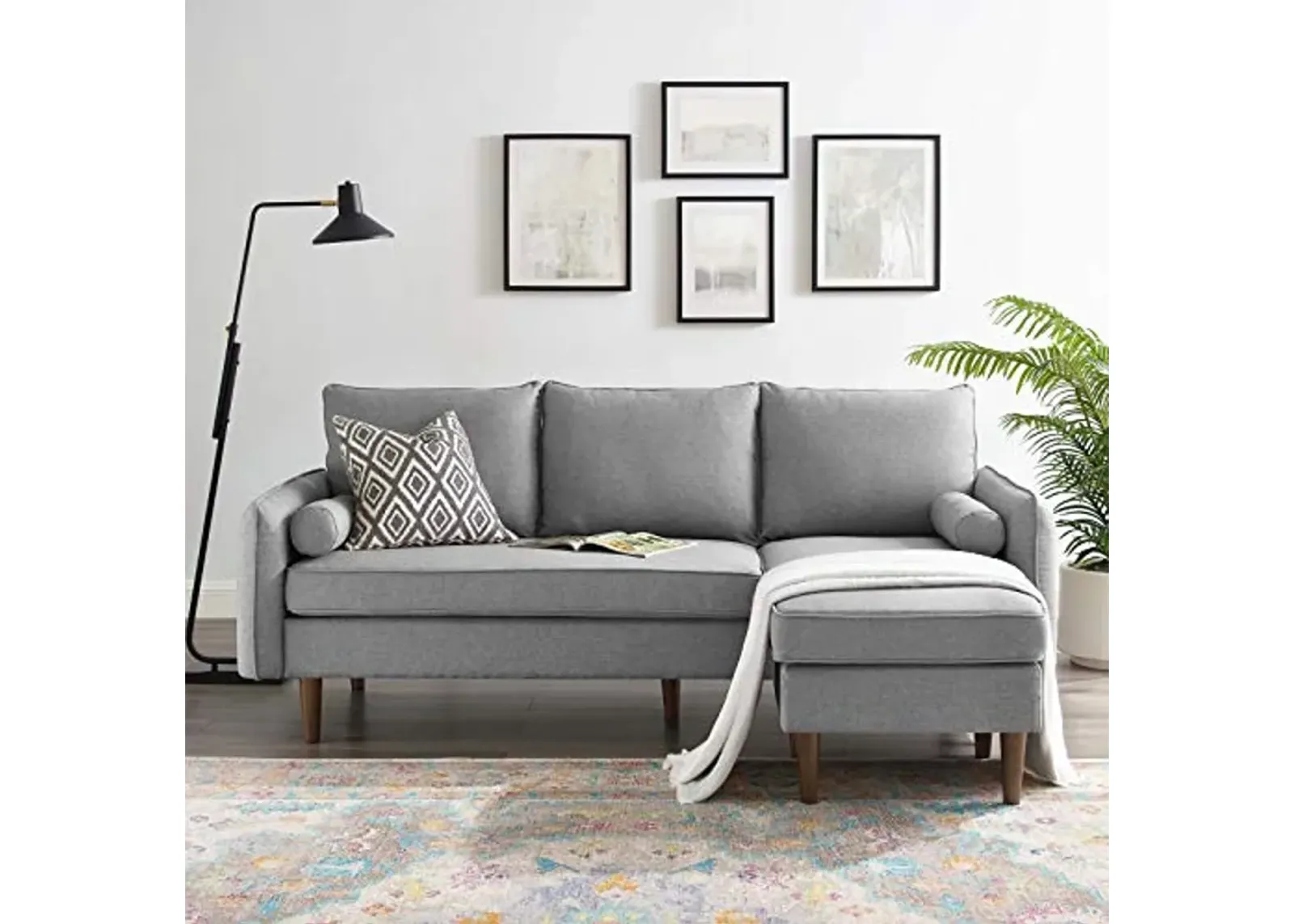 Modway EEI-3867-LGR Revive Sofas, Light Gray