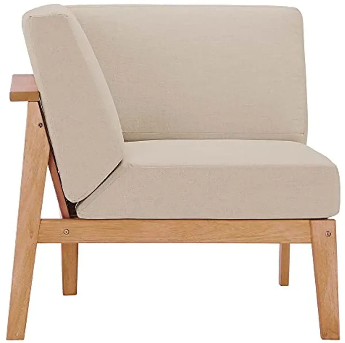 Modway EEI-3680-NAT-TAU Sedona Corner Chair, Natural Taupe