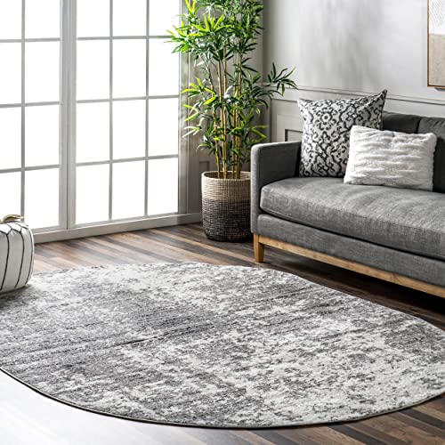 nuLOOM Deedra Modern Abstract Area Rug, 8' x 10', Grey