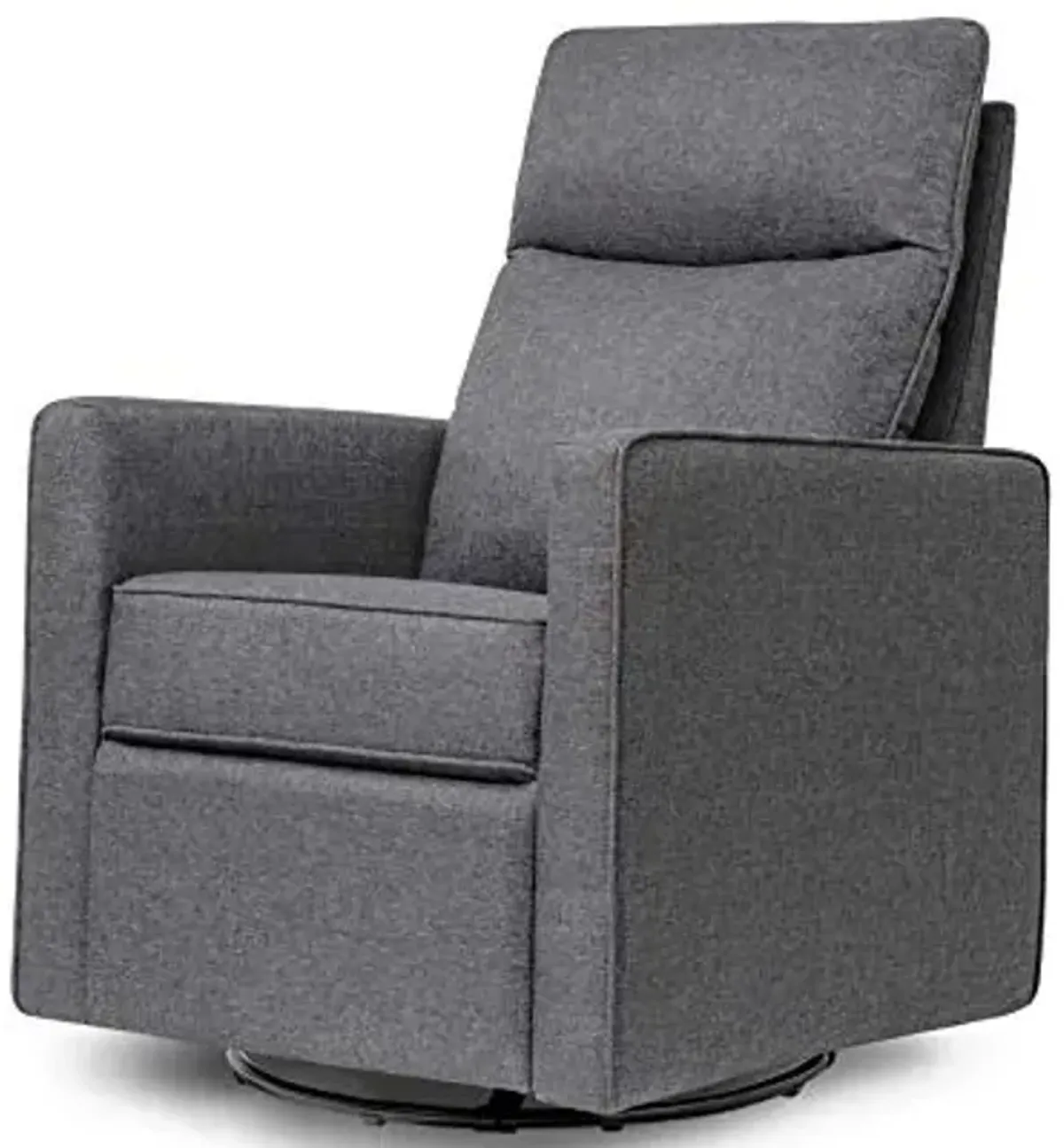 DaVinci Gabby 360° Swivel Glider Nursery Chair - High Pillowback Glider Rocking Chair - GREENGUARD Gold, FSC & Certi-PUR US Certified -Versatile Comfy Swivel for Living Room and Nursery - Shadow Grey
