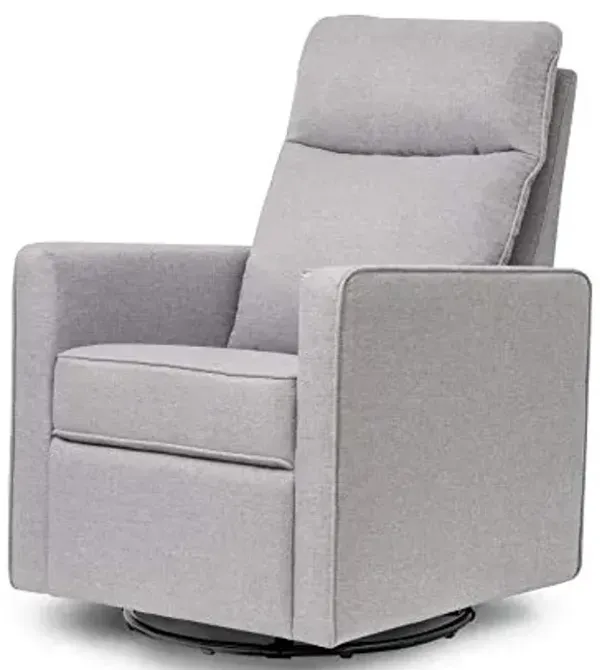 DaVinci Gabby 360° Swivel Glider Nursery Chair - High Pillowback Glider Rocking Chair - GREENGUARD Gold, FSC & Certi-PUR US Certified - Comfy Swivel Chair for Living Room and Nursery (Misty Grey)