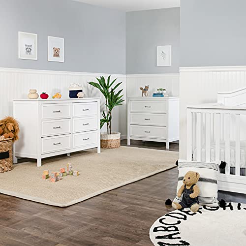 DaVinci Charlie 6Drawer Double Dresser in White
