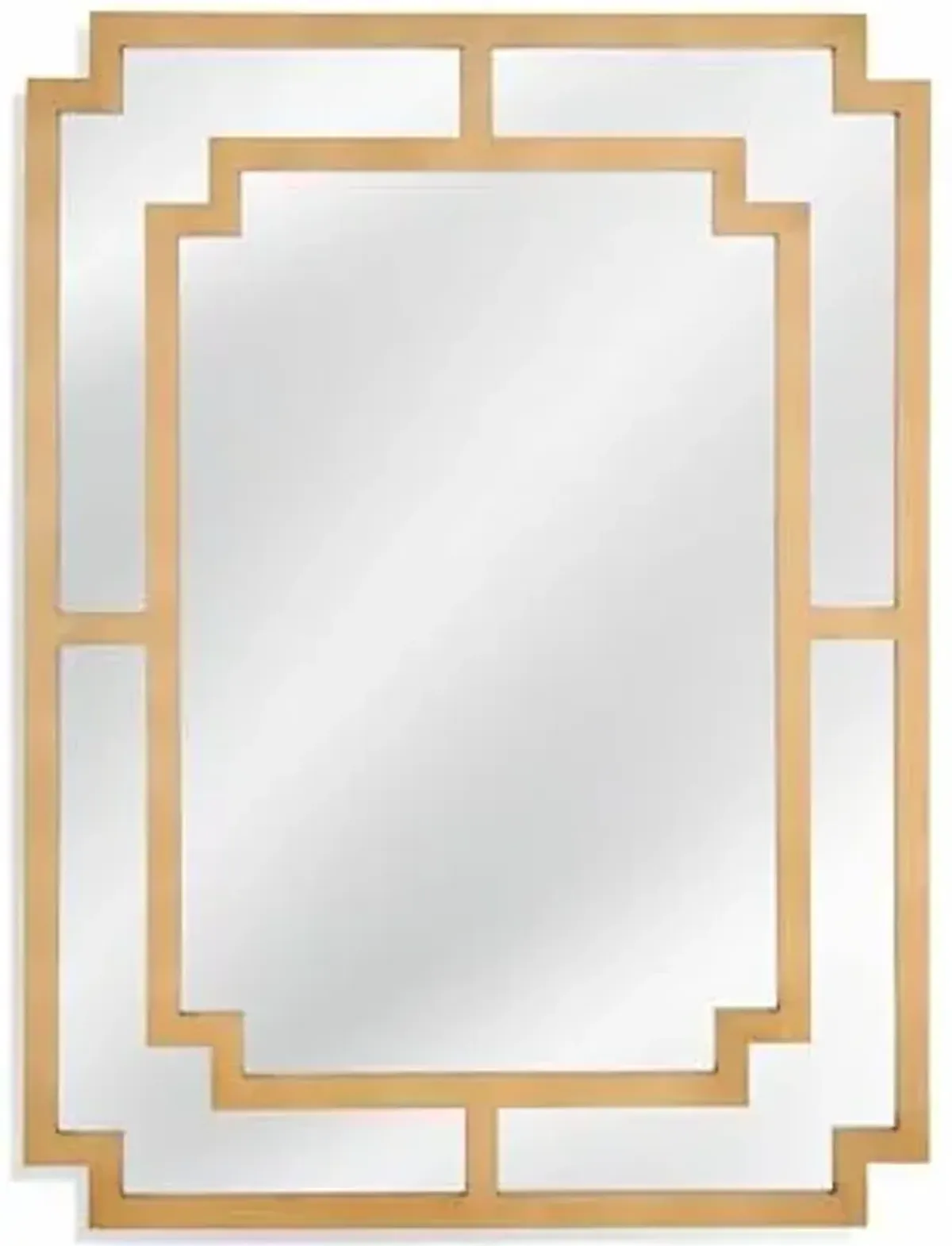 Bassett Mirror Connor Traditional Wall Mirror 48", Gold, Decorative Mirror for Living Room and Bedroom, M4326