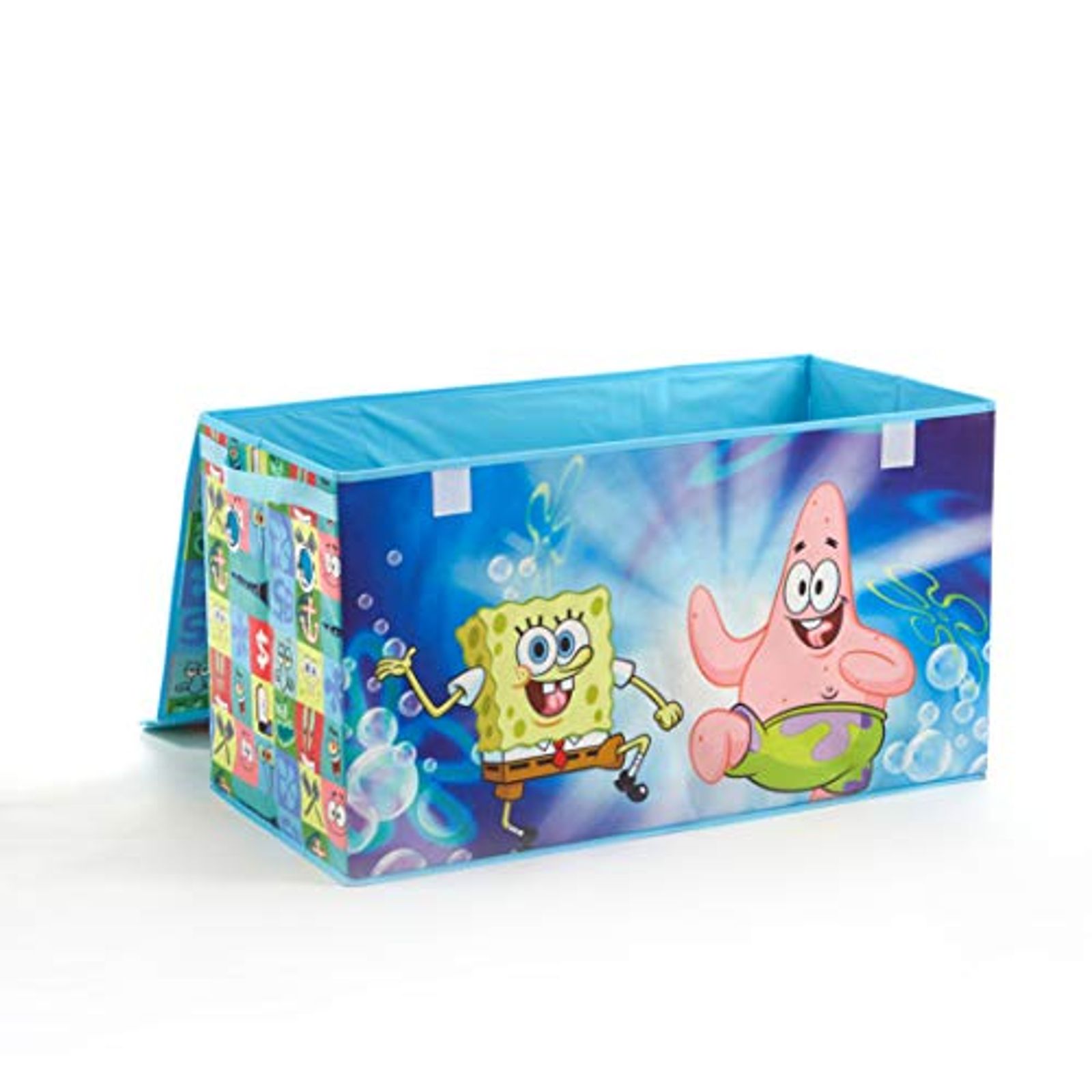 Idea Nuova Nickelodeon Spongebob Collapsible Children’s Toy Storage Trunk, Durable with Lid