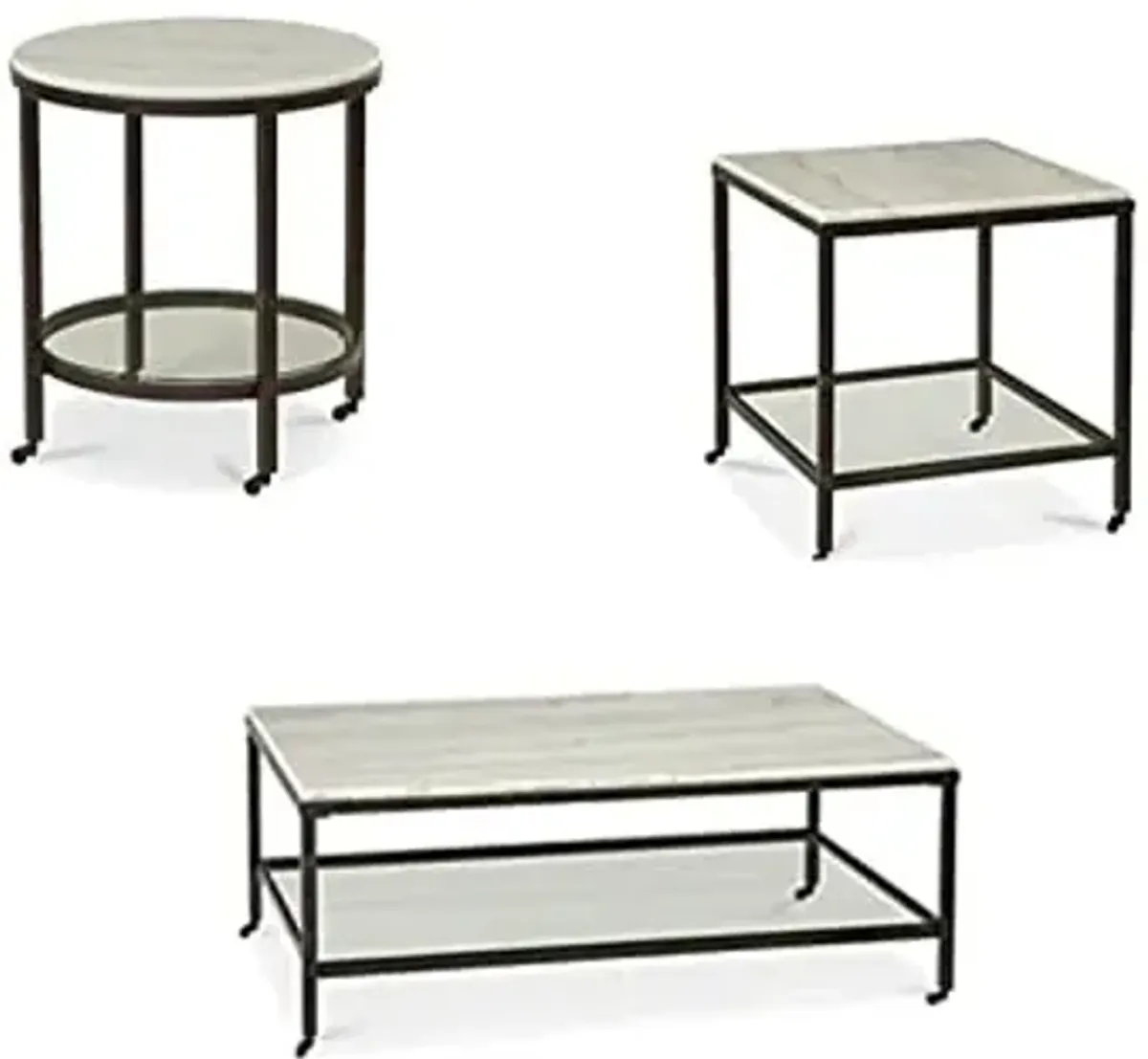 Bassett Mirror Company Whitman Square End Table - White