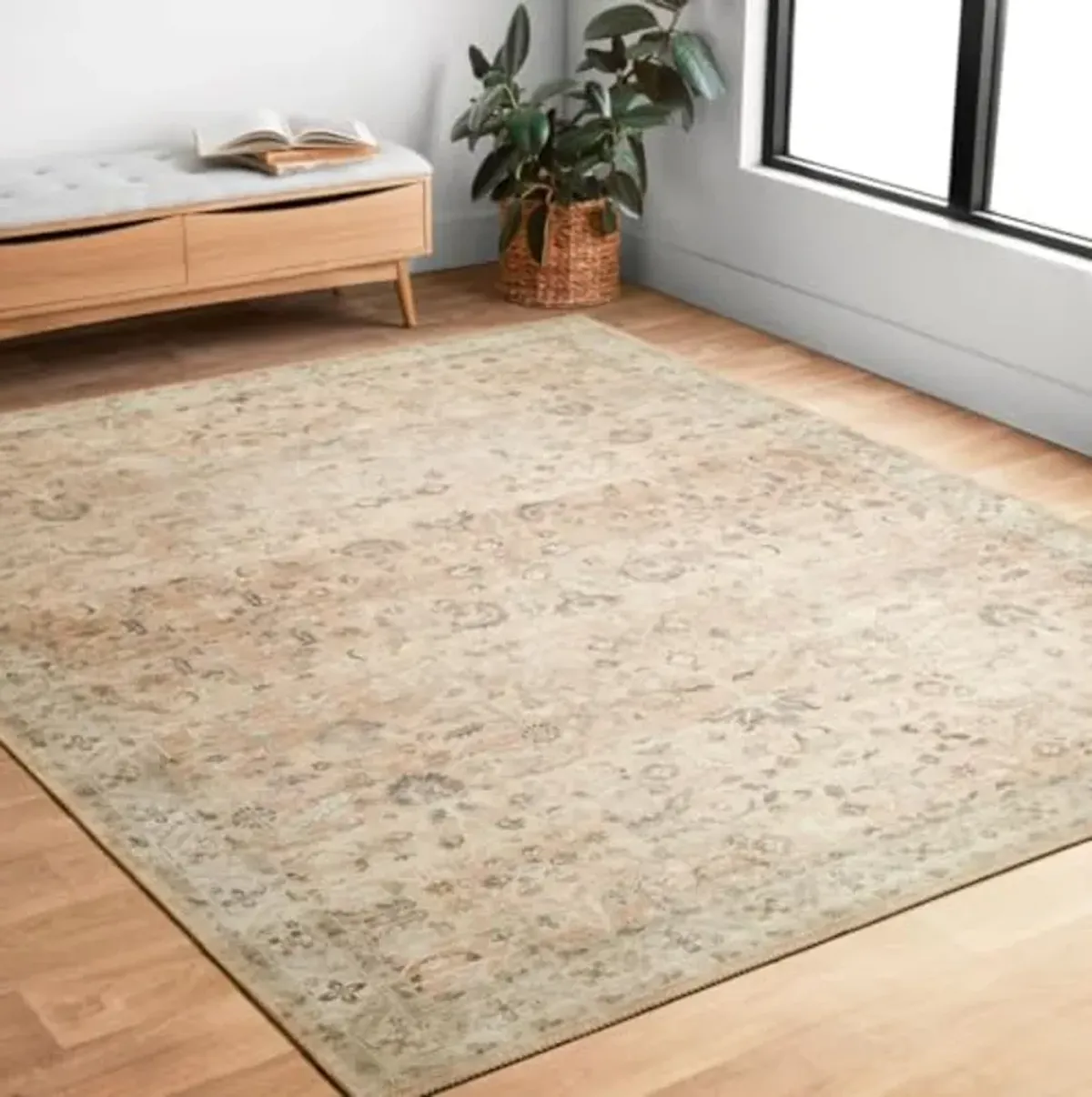 Loloi II Hathaway Steel / Ivory 9'-0" x 12'-0" Area Rug