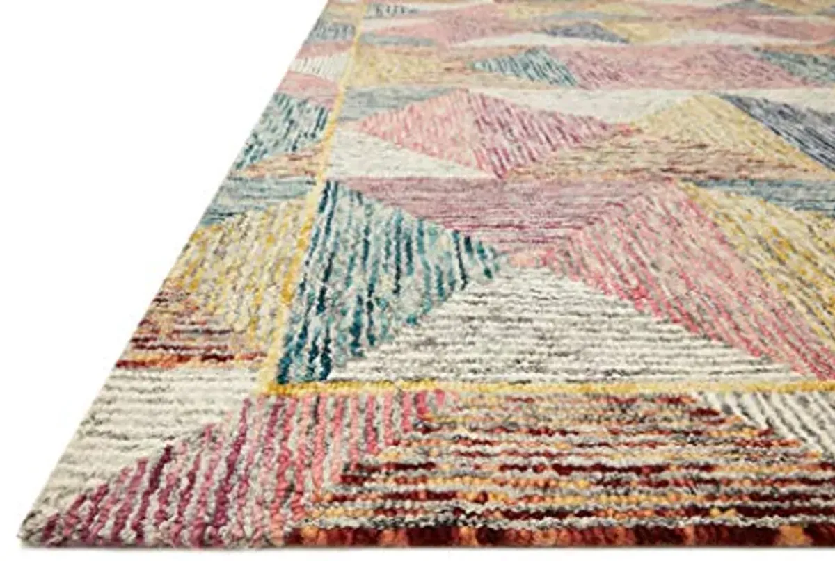 Loloi II Spectrum Collection SPE-01 Silver/Fiesta 3'-6" x 5'-6" Accent Rug