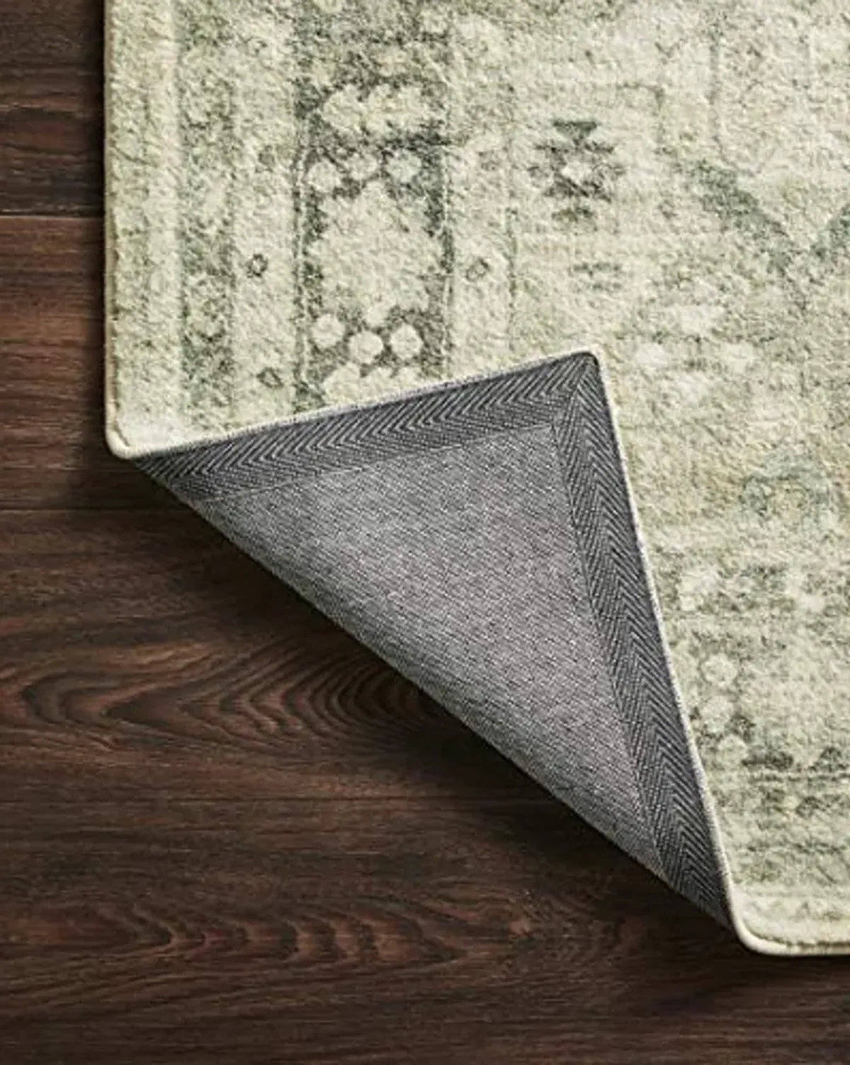 Loloi II Rosette Steel/Graphite 2'-6" x 9'-9" Runner Rug