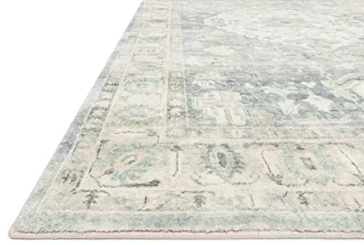 Loloi II Rosette Denim/Fog 2'-6" x 7'-6" Runner Rug