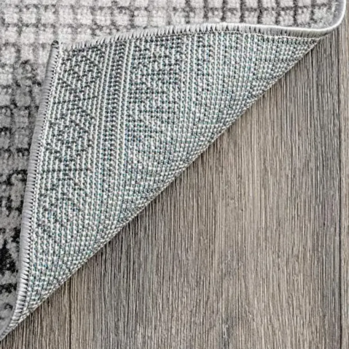 nuLOOM Tinsley Faded Geometric Banded Runner Rug, 2' x 6', Grey