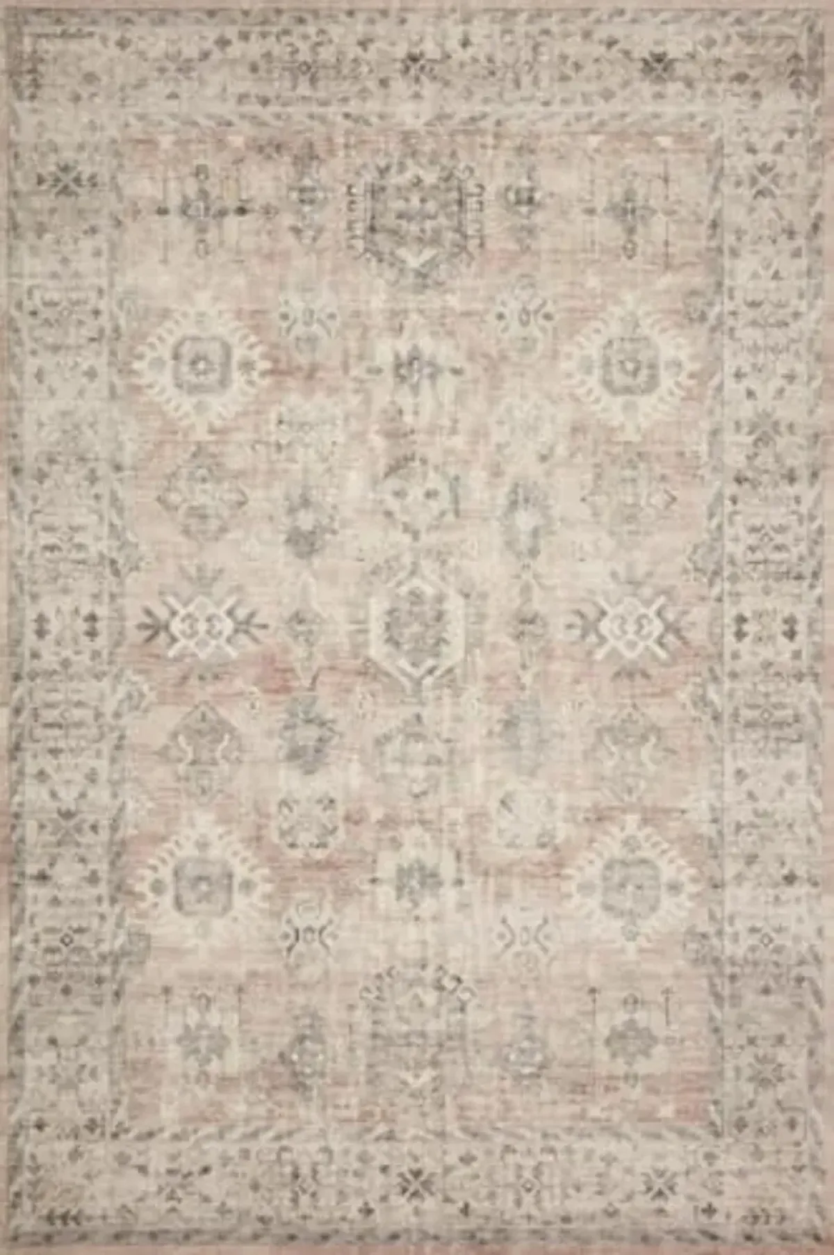 Loloi II Hathaway Collection HTH-03 Java / Multi 2'-6" x 7'-6", .25" Thick, Runner Rug, Soft, Durable, Printed, Modern, Low Pile, Non-Shedding, Easy Clean, Living Room Rug