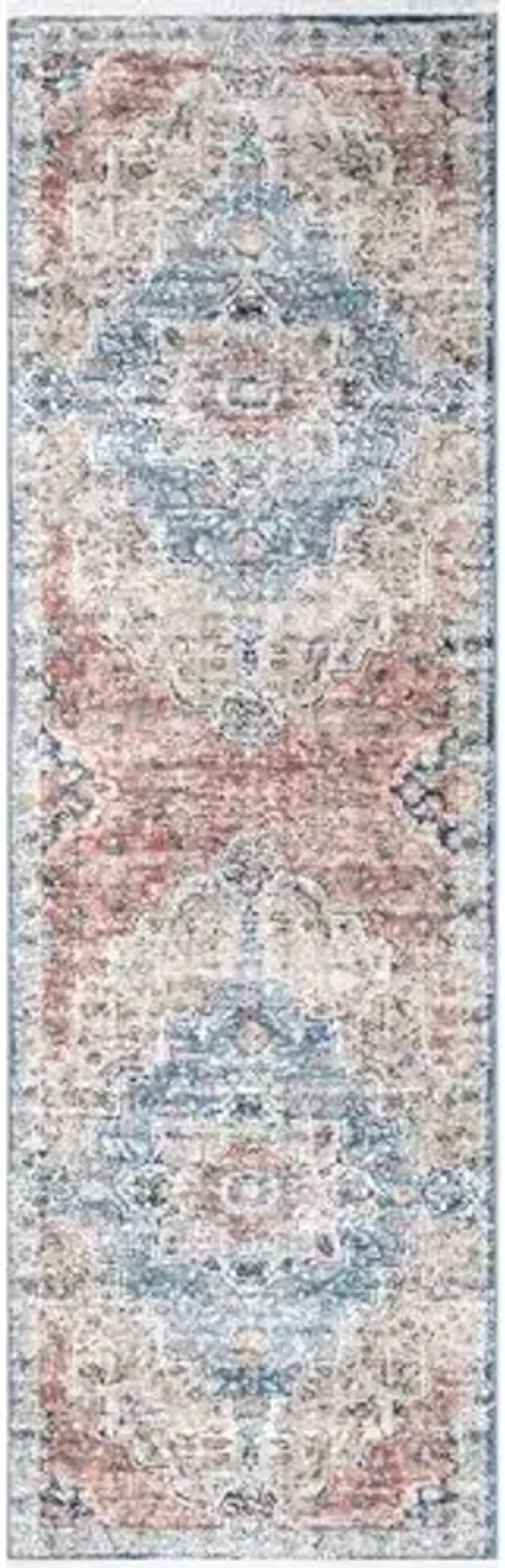 nuLOOM Sawyer Vintage Transitional Area Rug - 2x12 Runner Rug Vintage Multi/Ivory Rugs for Living Room Bedroom Dining Room Entryway Hallway Kitchen