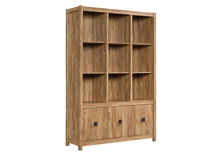 Sauder Cannery Bridge Storage Wall, L: 48.31" x W: 15.59" x H: 71.97", Sindoori Mango finish