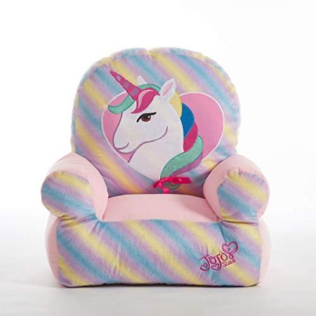Jojo Siwa Rainbow Plush Structured Bean Bag Chair