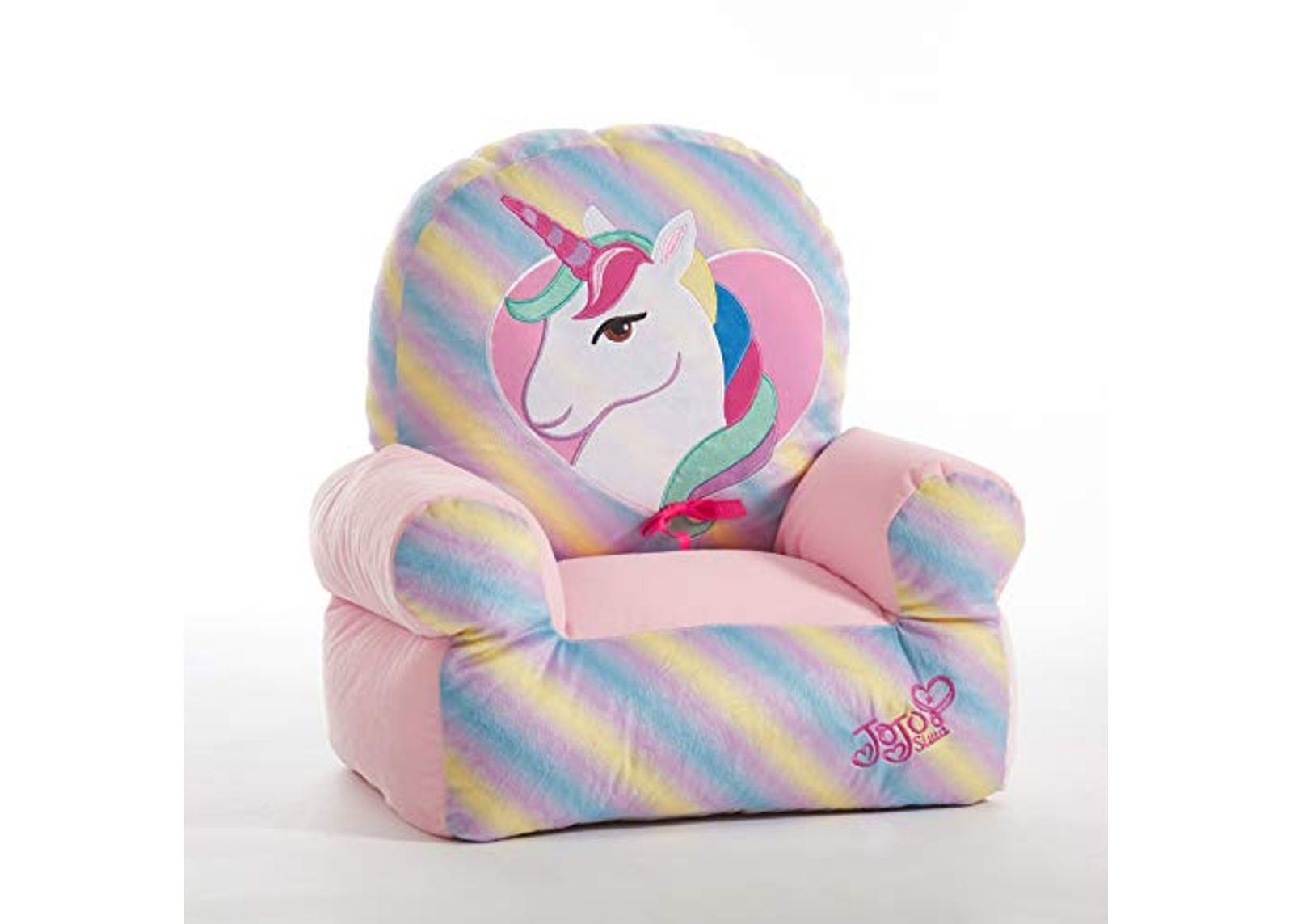 Jojo Siwa Rainbow Plush Structured Bean Bag Chair