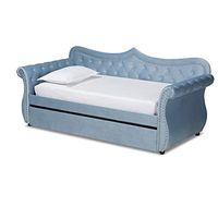 Baxton Studio Daybeds, Twin, Light Blue