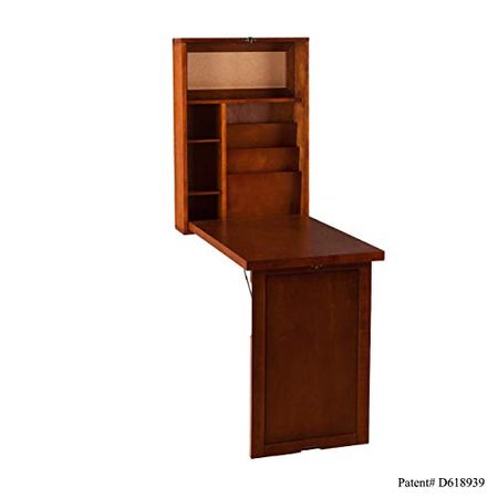 Furniture HotSpot Fold-Out Convertible Desk - Walnut