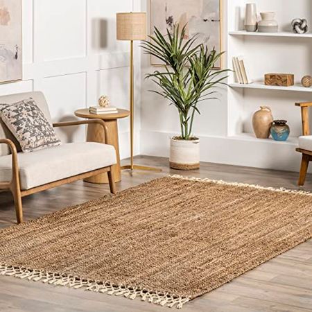 nuLOOM Raleigh Hand Woven Wool Accent Rug, 2 ft x 3 ft, Natural