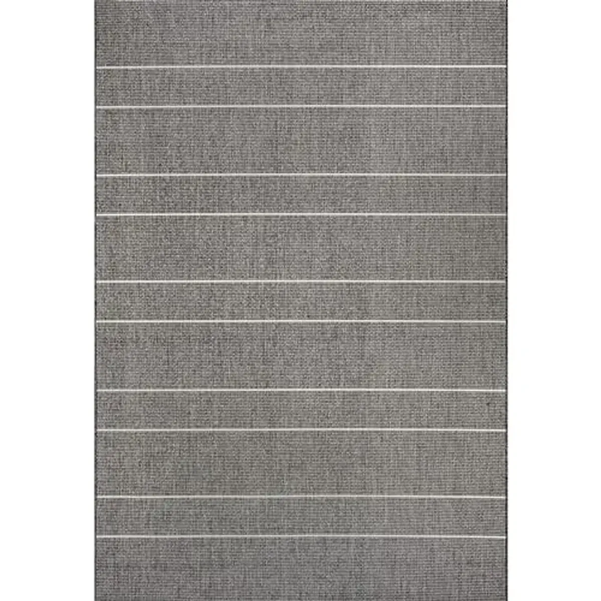 nuLOOM 8' Square Outdoor Performance Area Rug, OEKO-TEX Certified, Weather Resistant, High Traffic, Patio, Balcony, Outside, Alaina Grey