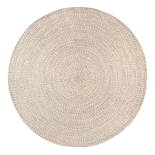 nuLOOM Wynn Braided Indoor/Outdoor Area Rug, 9' x 12' Oval, Tan