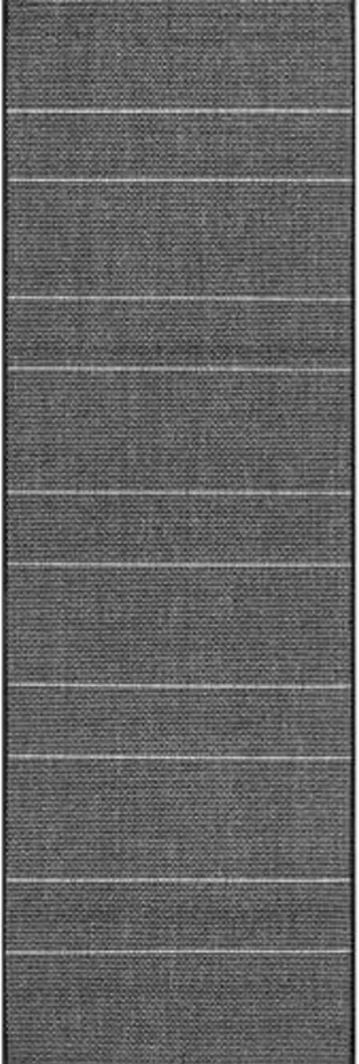 nuLOOM 2' x 8' Outdoor Performance Area Rug, OEKO-TEX Certified, Weather Resistant, High Traffic, Patio, Balcony, Outside, Alaina Black