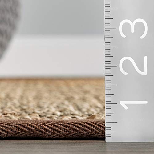 nuLOOM Elijah Farmhouse Seagrass Area Rug, 5' x 8', Brown