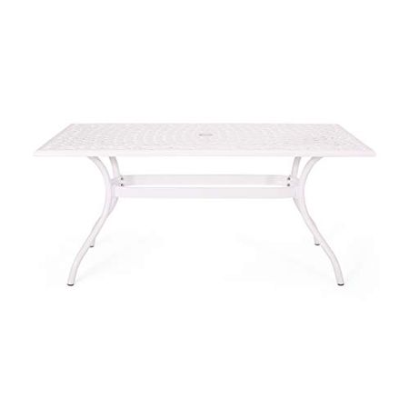 Christopher Knight Home Yamilet Outdoor Dining Table, White