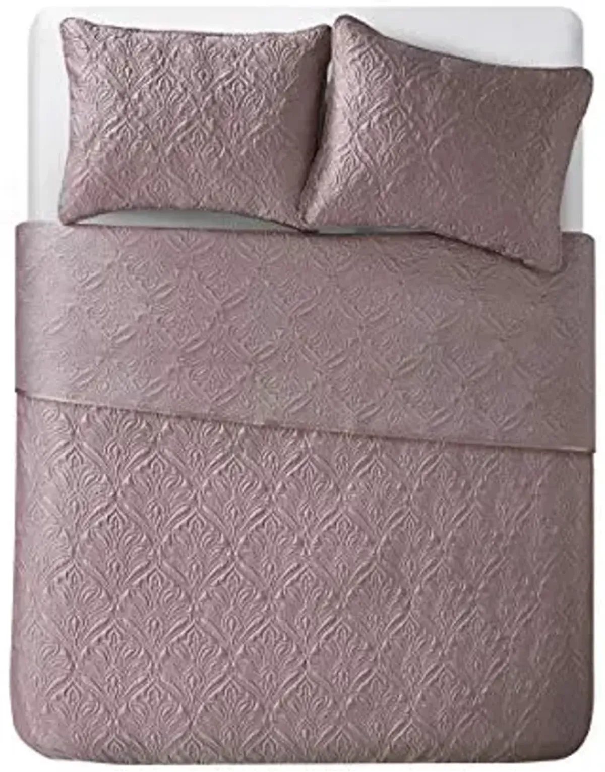Tahari Home - Full Quilt Set, 3-[Piece Bedding with Matching Shams, Stylish Room Decor (Wendy Rose, Full/Queen)