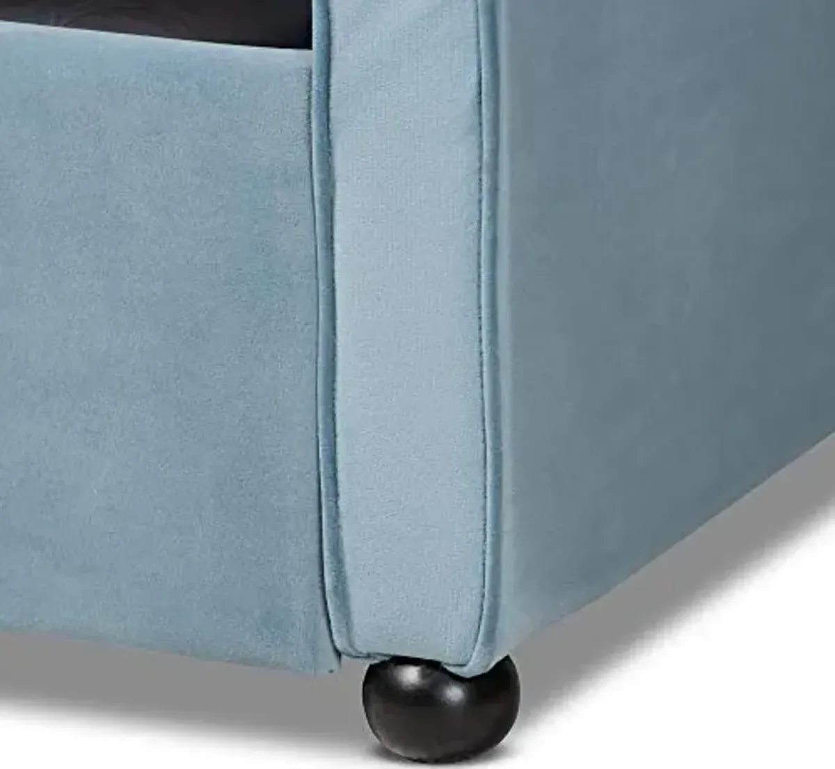 Baxton Studio Daybeds, Queen, Light blue