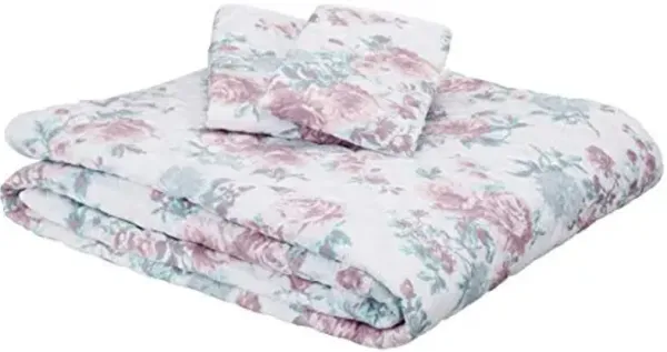 Tahari Home - Full Comforter Set, 3-Piece Bedding with Matching Shams, Lightweight Room Decor (Shirley Ivory, Full/Queen)