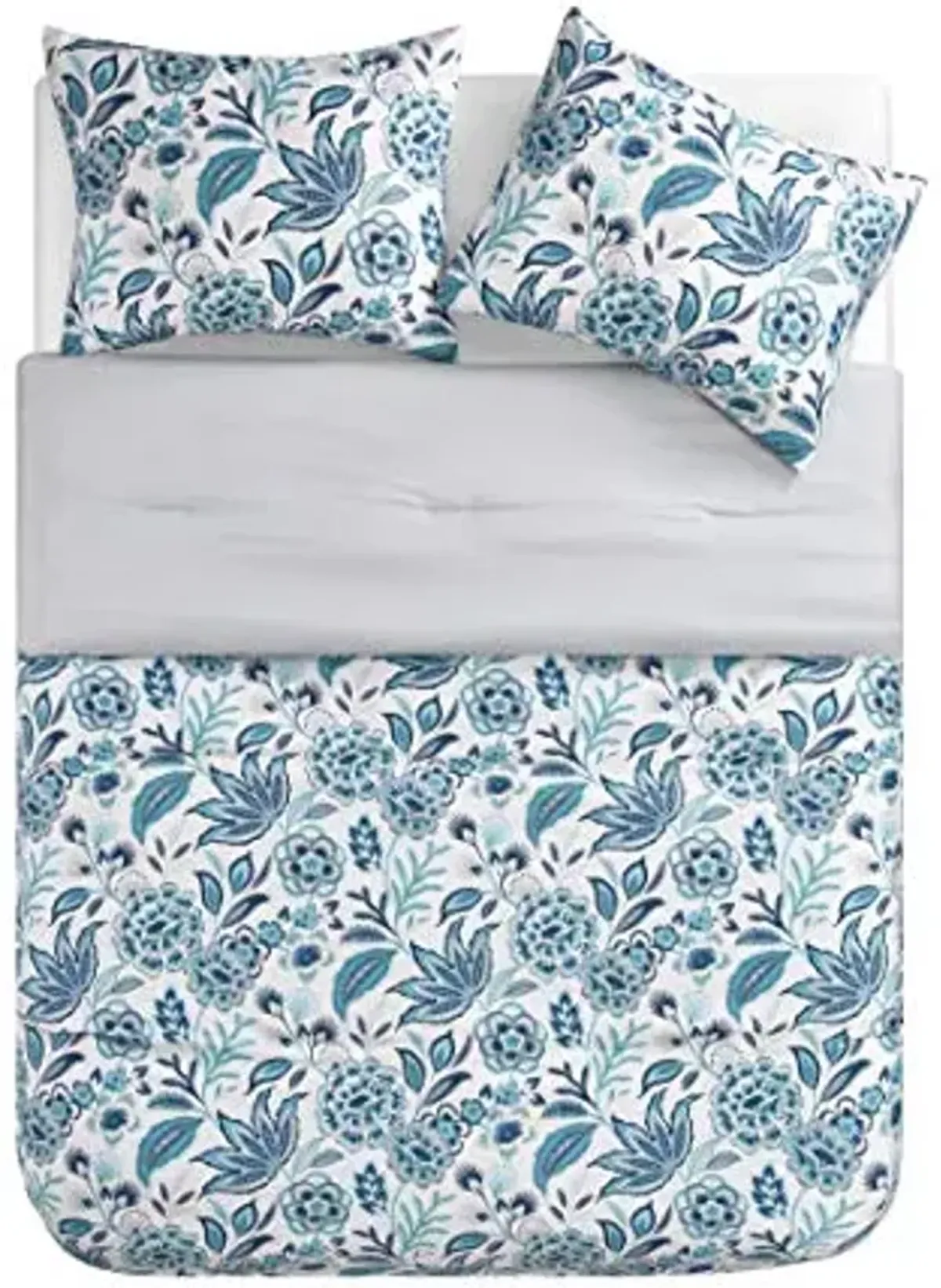 Tahari Home - King Comforter Set, 3-Piece Bedding with Matching Shams, Luxury Design Room Decor (Val Blue, King)