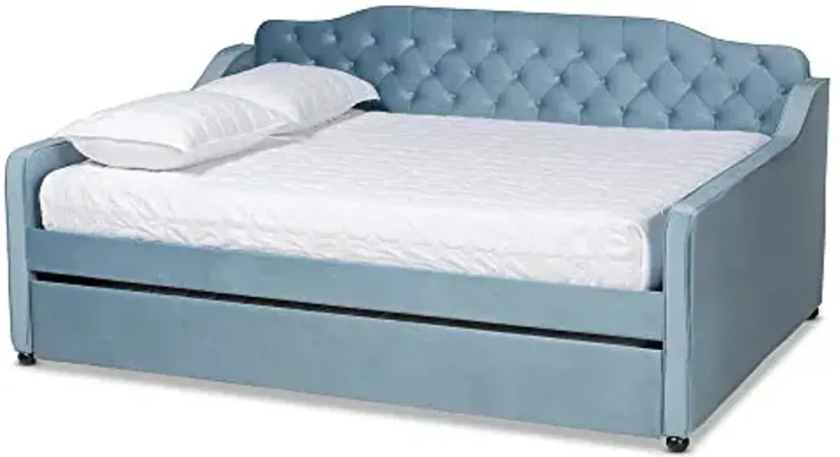 Baxton Studio Daybeds, Full, Light blue