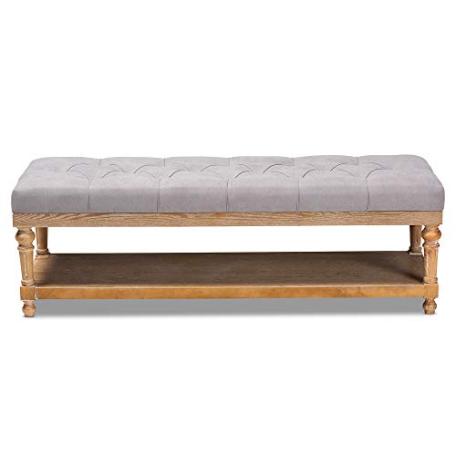 Baxton Studio Benches & Banquettes, Grey/Greywashed