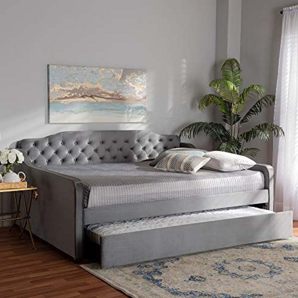 Baxton Studio Daybeds, Full, Grey