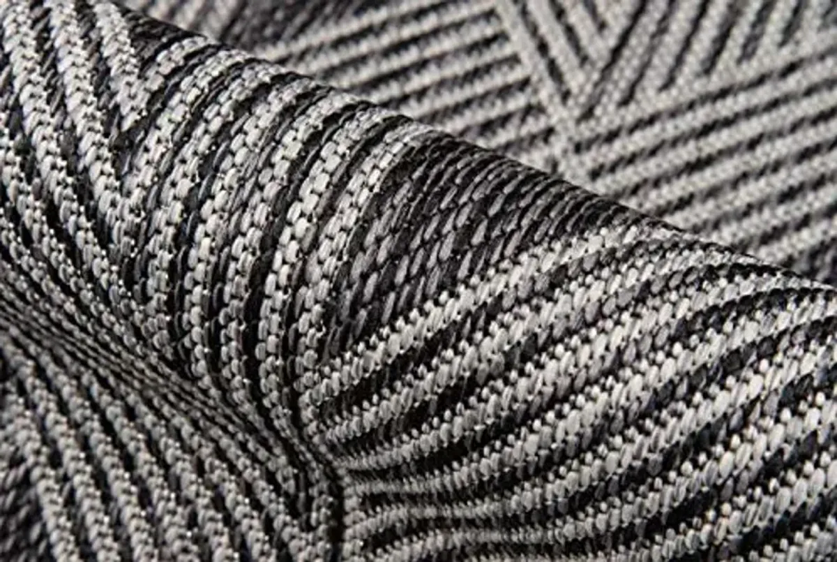 Novogratz by Momeni Villa Como Indoor Outdoor Area Rug, 2' X 6' Runner, Charcoal