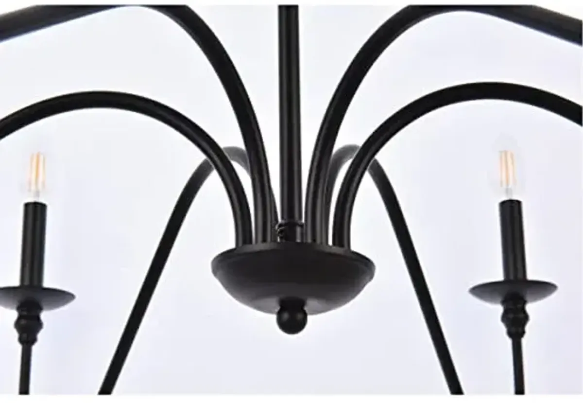 Elegant Furniture & Lighting Rohan Collection 6-Light Chandelier