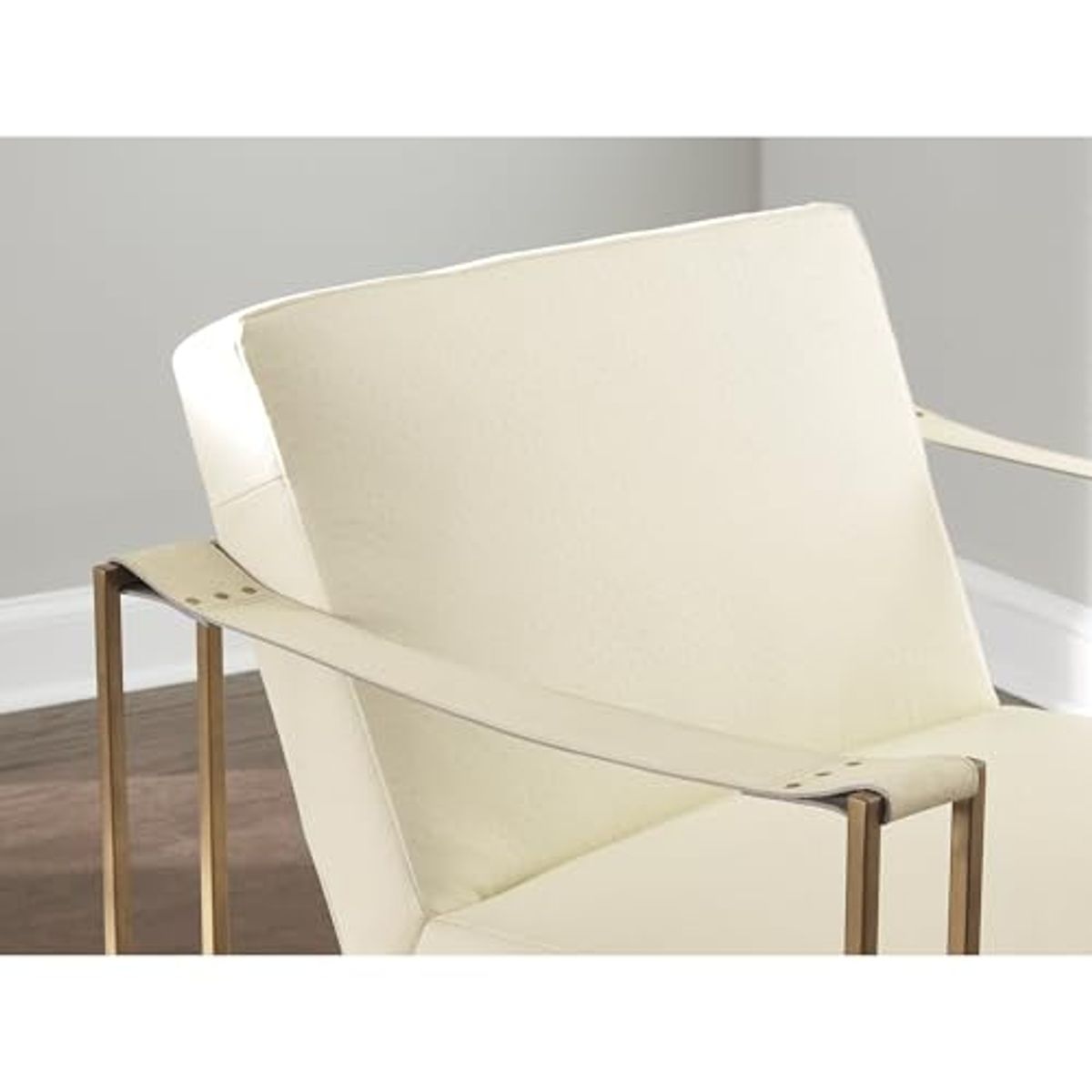 Signature Design by Ashley Kleemore Eclectic Upholstered Accent Chair, Beige & Gold