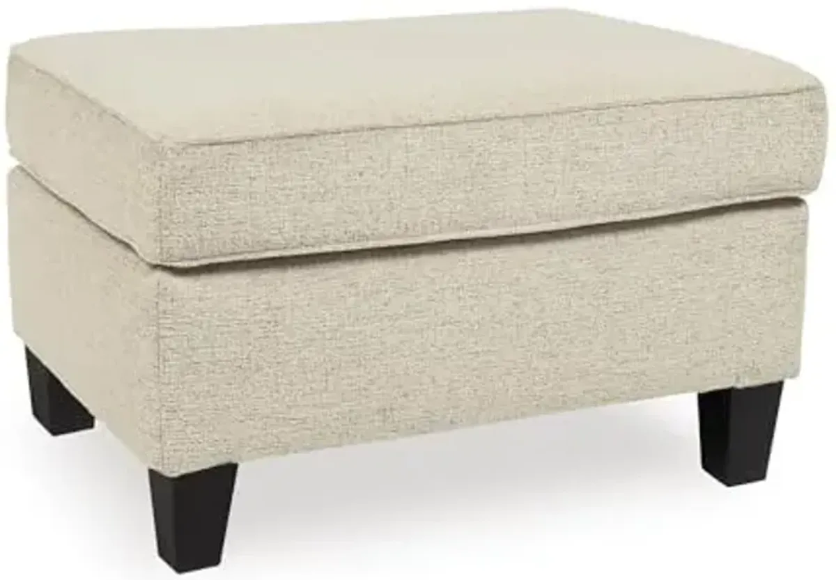 Signature Design by Ashley Abinger Contemporary Rectangle Ottoman, Beige