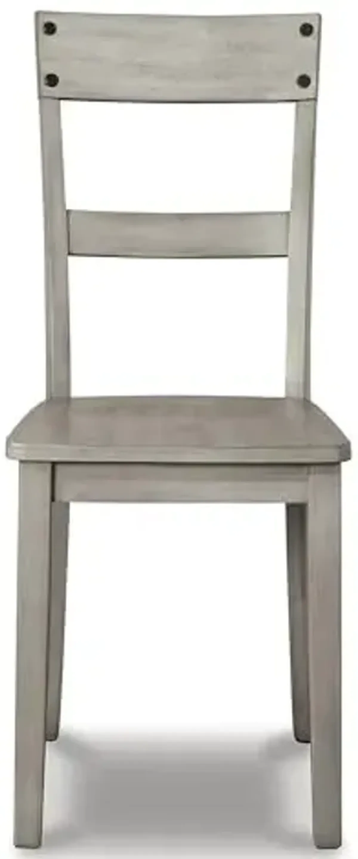 Signature Design by Ashley Loratti Modern Farmhouse 18" Weathered Wood Dining Chair, 2 Count, Gray
