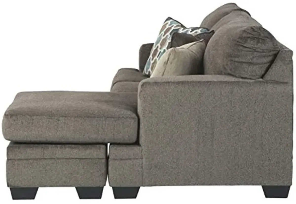 Signature Design by Ashley Dorsten Sectional Sofa Couch with Convertible Chaise Lounge, Light Brown