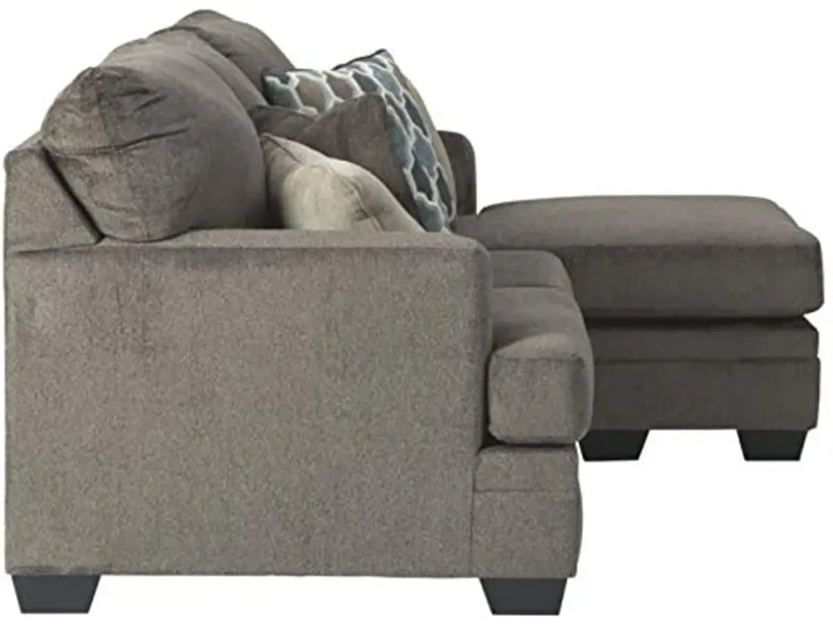 Signature Design by Ashley Dorsten Sectional Sofa Couch with Convertible Chaise Lounge, Light Brown