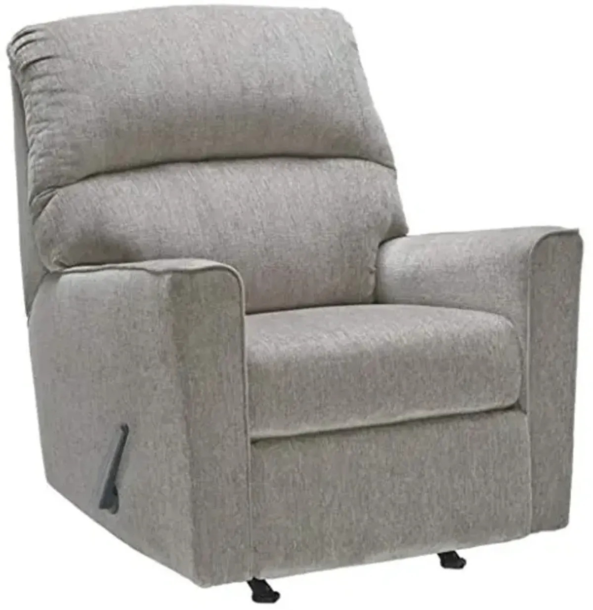 Signature Design by Ashley Altari Modern Nursery Manual Rocker Recliner, Light Gray