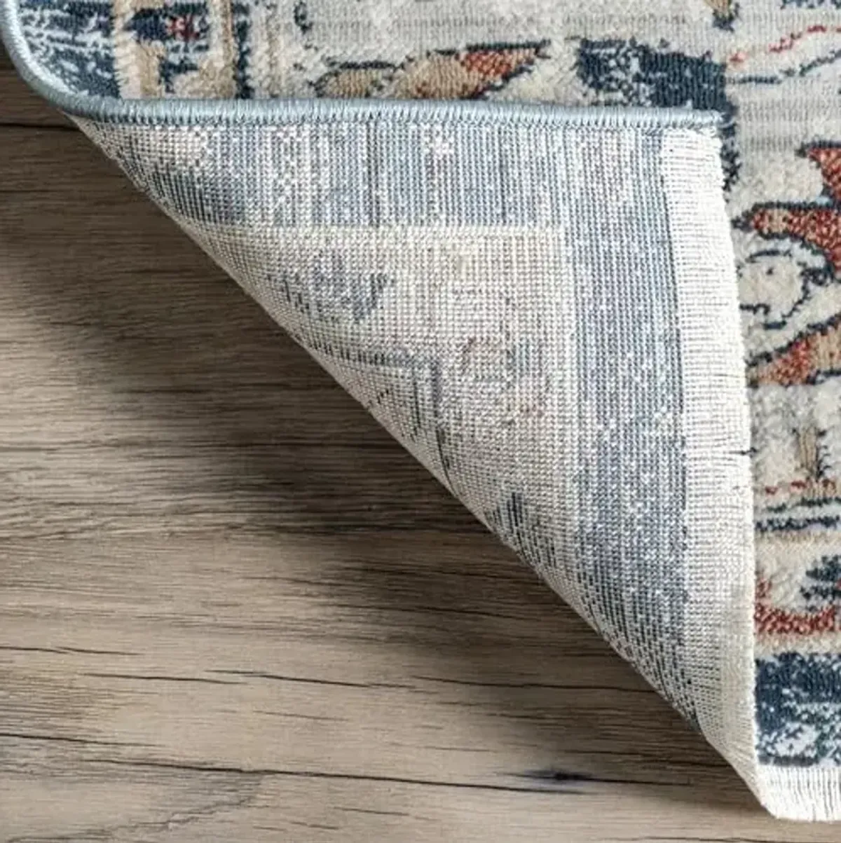 nuLOOM Josephine Winged Cartouche Runner Rug, 2' 6" x 6', Grey