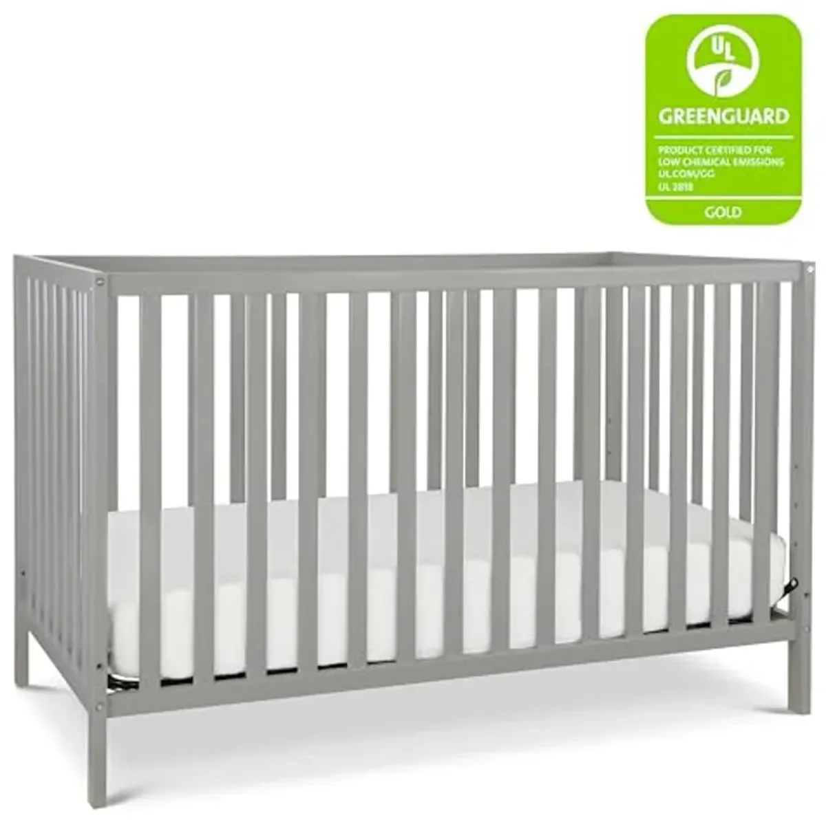 DaVinci Union Convertible Crib, Espresso with Complete Slumber Crib and Toddler Mattress